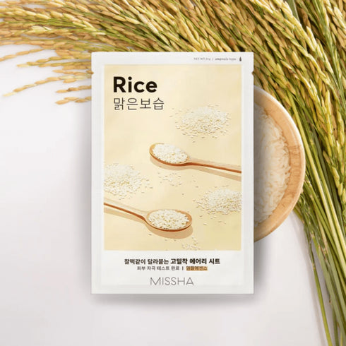 Airy Fit Sheet Mask (Rice) - WowSkin Romania